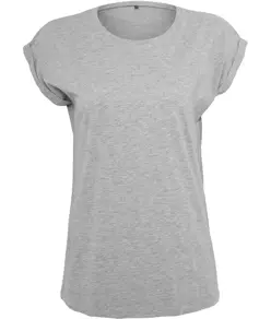 T-shirt donna con spalle scese Build Your Brand