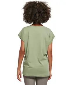 T-shirt donna con spalle scese Build Your Brand