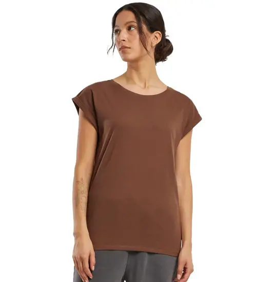 T-shirt donna con spalle scese Build Your Brand