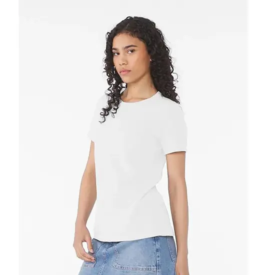 T-shirt donna in jersey vestibilità comoda a maniche corte Bella Canvas