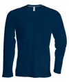 T-shirt girocollo a maniche lunghe da uomo Kariban