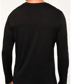 T-shirt girocollo a maniche lunghe da uomo Kariban