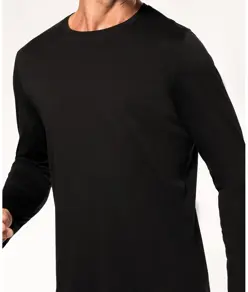 T-shirt girocollo a maniche lunghe da uomo Kariban