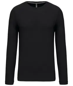 T-shirt girocollo a maniche lunghe da uomo Kariban