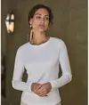 T-shirt interlock donna a manica lunga (590) Tee Jays
