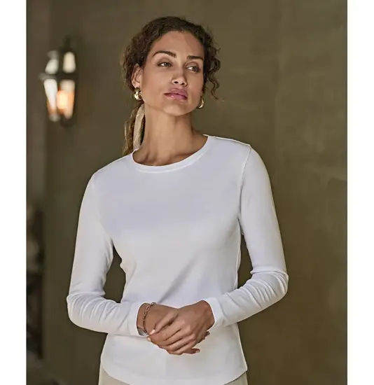 T-shirt interlock donna a manica lunga (590) Tee Jays
