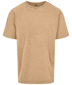 T-shirt pesante oversize slavata ad acido Build Your Brand