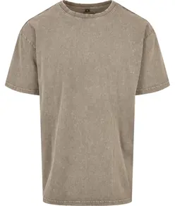 T-shirt pesante oversize slavata ad acido Build Your Brand