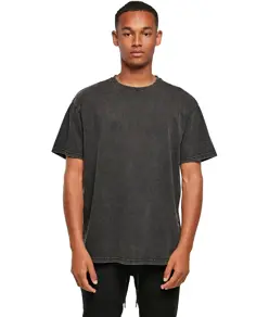 T-shirt pesante oversize slavata ad acido Build Your Brand