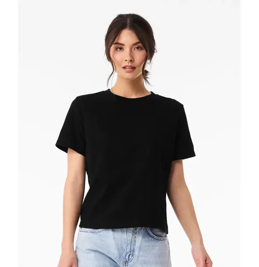 T-shirt pesante taglio boxy donna Bella Canvas