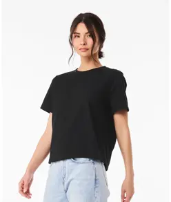 T-shirt pesante taglio boxy donna Bella Canvas