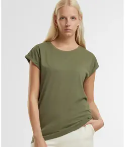 T-shirt regular con spalle scese donna New Morning Studios