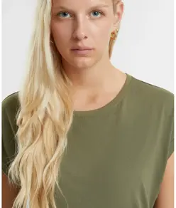 T-shirt regular con spalle scese donna New Morning Studios