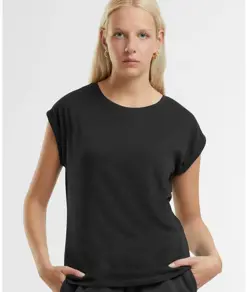 T-shirt regular con spalle scese donna New Morning Studios