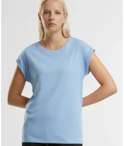 T-shirt regular con spalle scese donna New Morning Studios