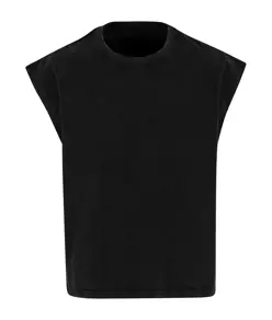 T-shirt smanicata corta pesante vintage Build Your Brand