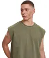 T-shirt smanicata corta pesante vintage Build Your Brand