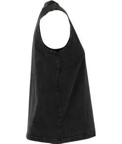 T-shirt smanicata effetto slavato vintage da donna Build Your Brand