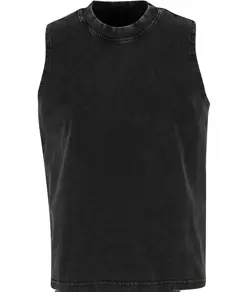 T-shirt smanicata effetto slavato vintage da donna Build Your Brand
