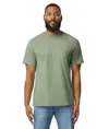 T-shirt Softstyle™ peso medio adulto senza etichetta lavaggio a enzimi Gildan