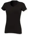 T-shirt stretch scollo a V donna Feel Good SF