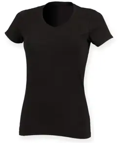 T-shirt stretch scollo a V donna Feel Good SF