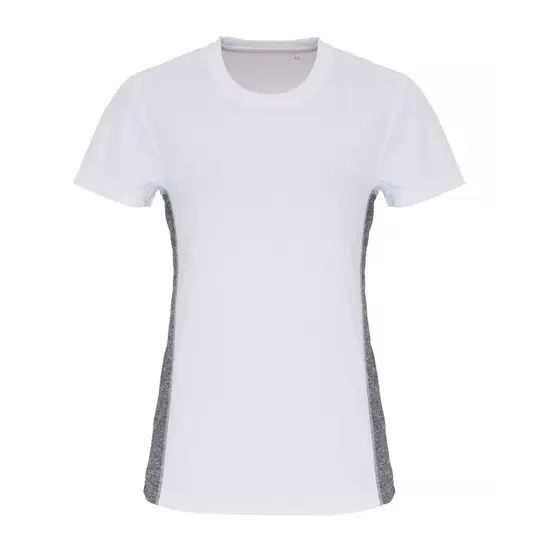 T-shirt tecnica donna TriDri® con inserti a contrasto TriDri