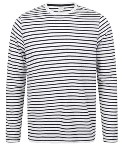 T-shirt unisex a righe a maniche lunghe SF