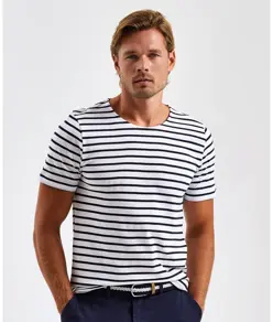 T-shirt uomo a maniche corte Marinière coastal Asquith & Fox