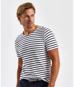 T-shirt uomo a maniche corte Marinière coastal Asquith & Fox