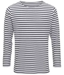 T-shirt uomo a maniche lunghe Marinière Coastal Asquith & Fox