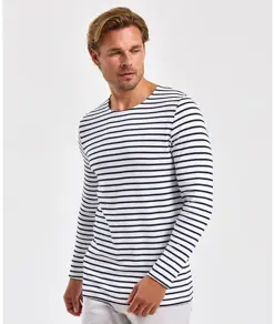 T-shirt uomo a maniche lunghe Marinière Coastal Asquith & Fox