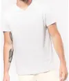 T-shirt uomo con scollo a V a maniche corte Kariban