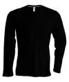 T-shirt uomo scollo a V a maniche lunghe Kariban