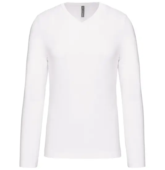 T-shirt uomo scollo a V a maniche lunghe Kariban
