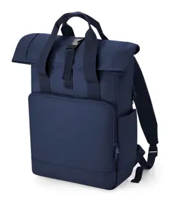 Zaino per laptop roll-top riciclato con doppio manico Bagbase