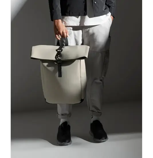 Zaino rolltop in PU opaco Bagbase