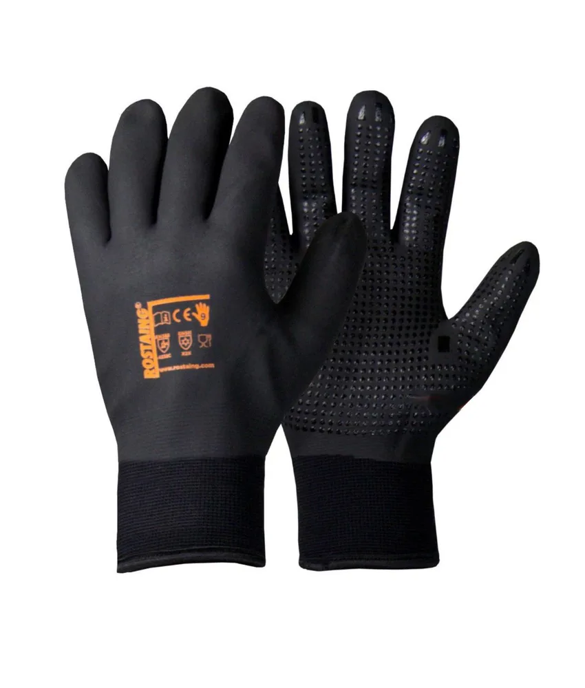 5 paia Guanti da lavoro Rostaing WINTERPRO, resistenza all'abrasione - resistenza al freddo fino a -10 °C