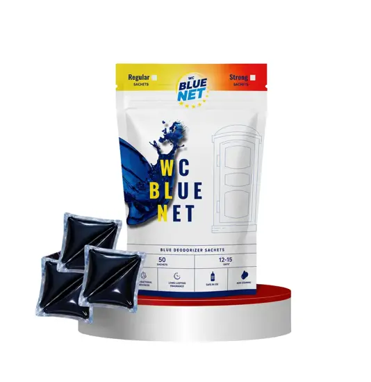 bustine di polvere disgregante e deodorante  WC Blue Net