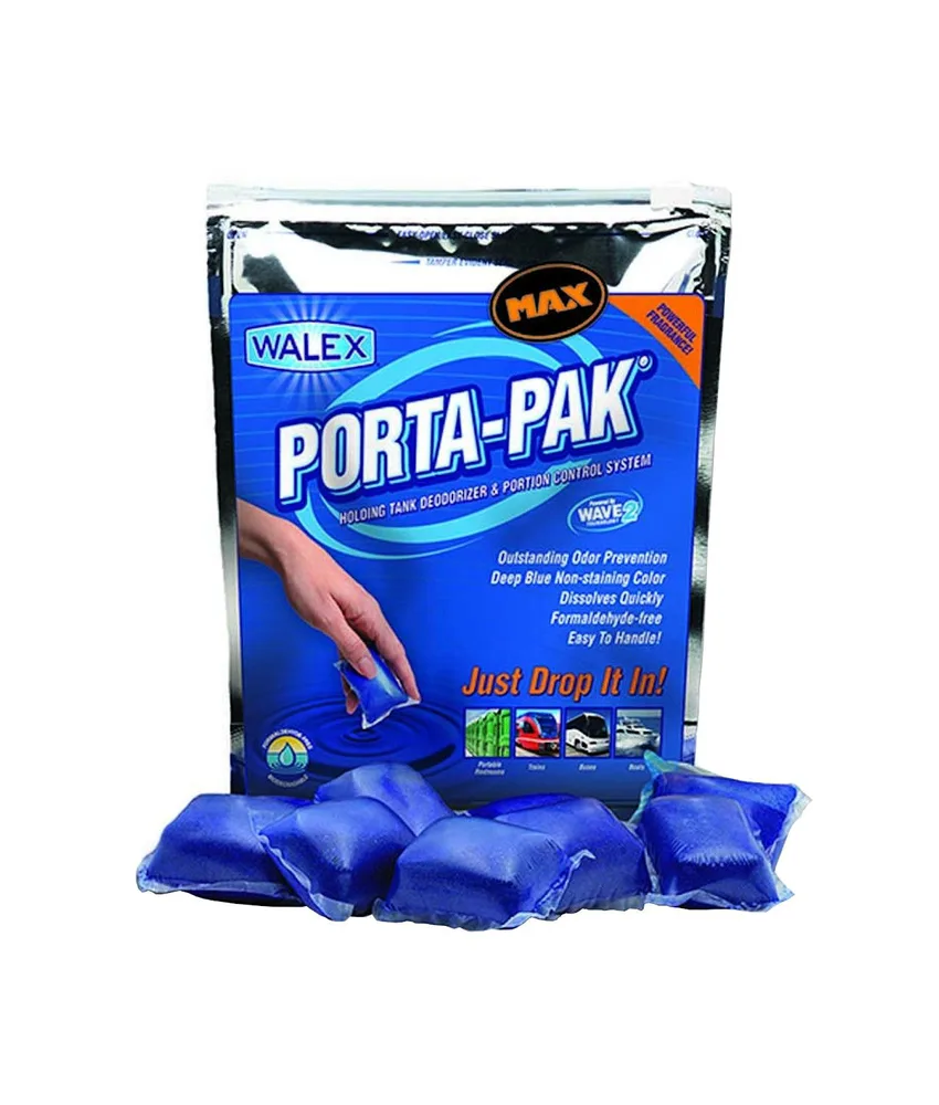 50 bustine di polvere disgregante e deodorante Safemax, solubili in acqua e pronte all'uso