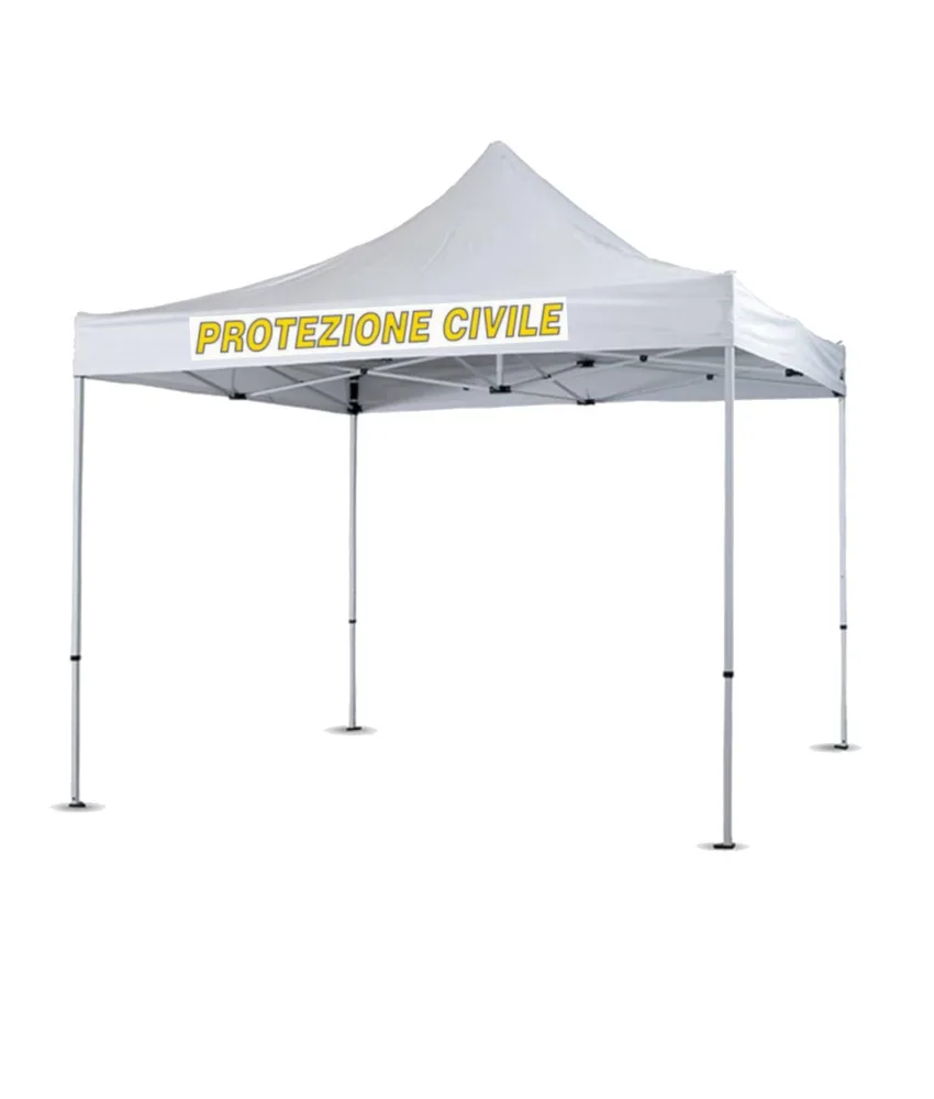 Gazebo Lux 3 x 3, in PVC - pareti collegate con chiusura lampo agli angoli