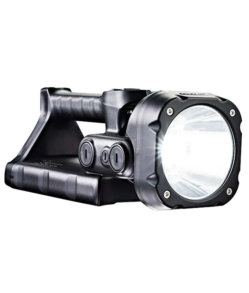 Torcia professionale ricaricabile Adalit L-5000 Spot, Idonea per Polizia e Forze dell'Ordine - 7 LED - luci stroboscopiche e lampeggianti incluse