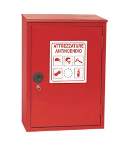 Armadio a muro vuoto per attrezzature antincendio