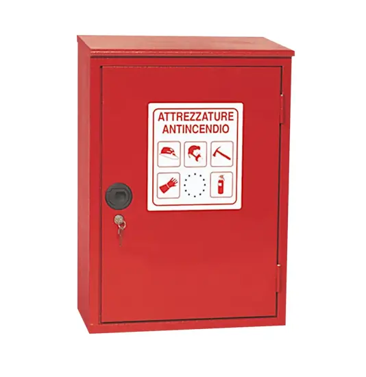 Armadio a muro vuoto per attrezzature antincendio