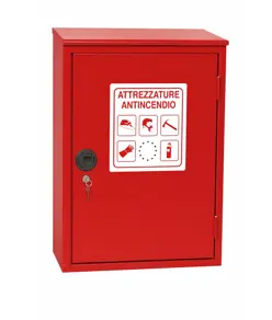 Armadio a muro vuoto per attrezzature antincendio