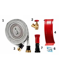 Cassetta completa a parete con vano portaestintori  Texas Twin Compact UNI 45