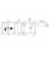 Cassetta completa a parete con vano portaestintori  Texas Twin Compact UNI 45