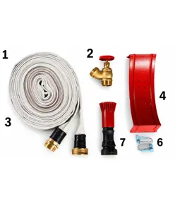 Cassetta completa ad incasso con vano portaestintori  Texas Twin Compact UNI 45