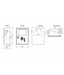 Cassetta completa per idranti con sella forma C  Texas Window UNI 45