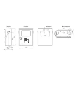 Cassetta completa per idranti con sella forma C  Texas Window UNI 45